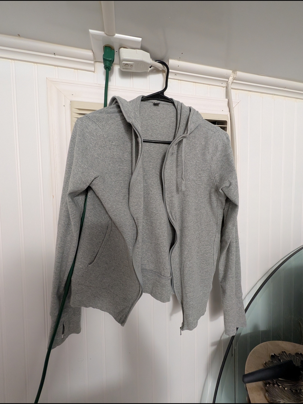 Light Gray Zip-Up Hoodie - Classic Casual